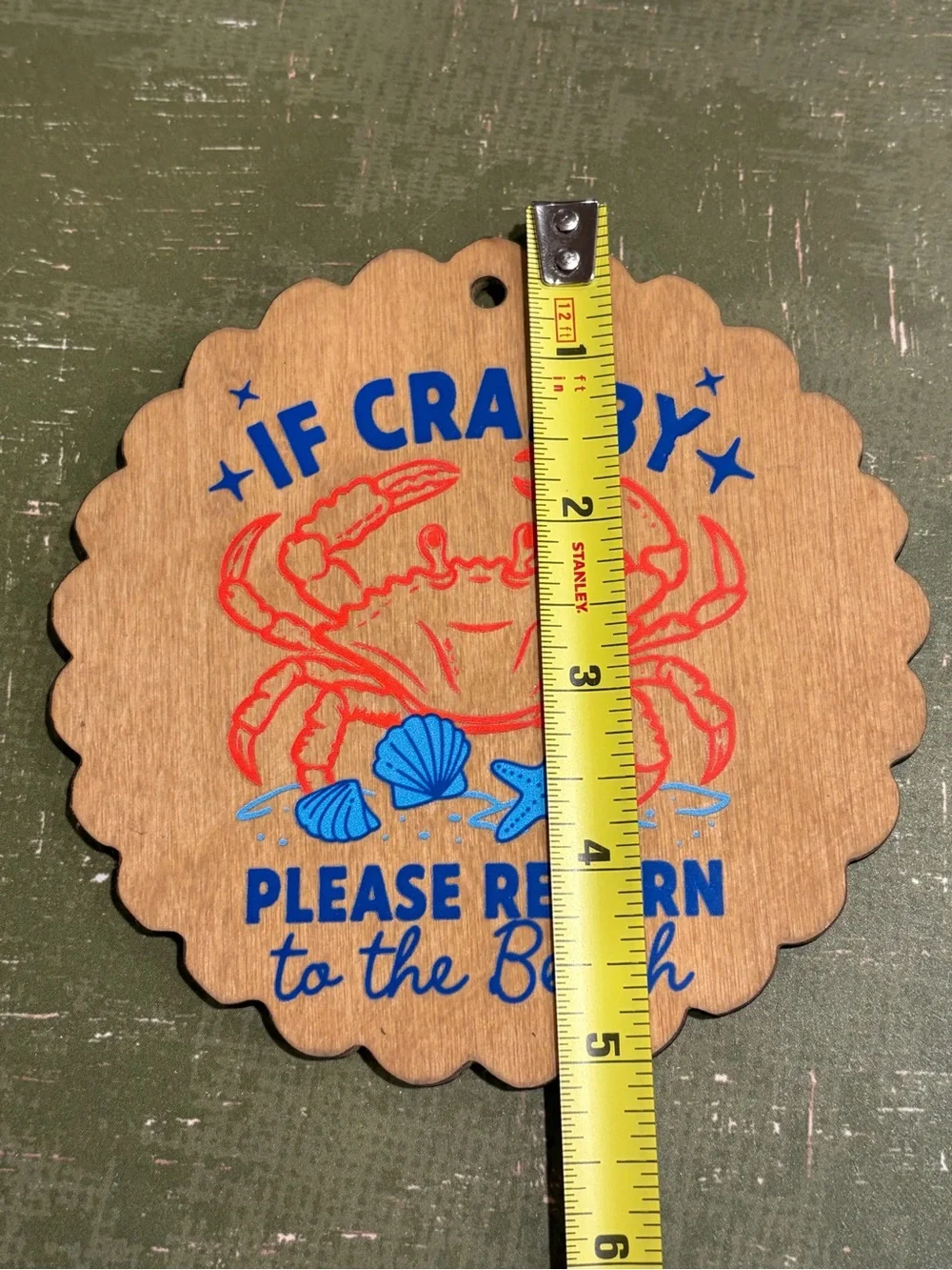 If Crabby Please Return to the Beach Wall Decor - ornament